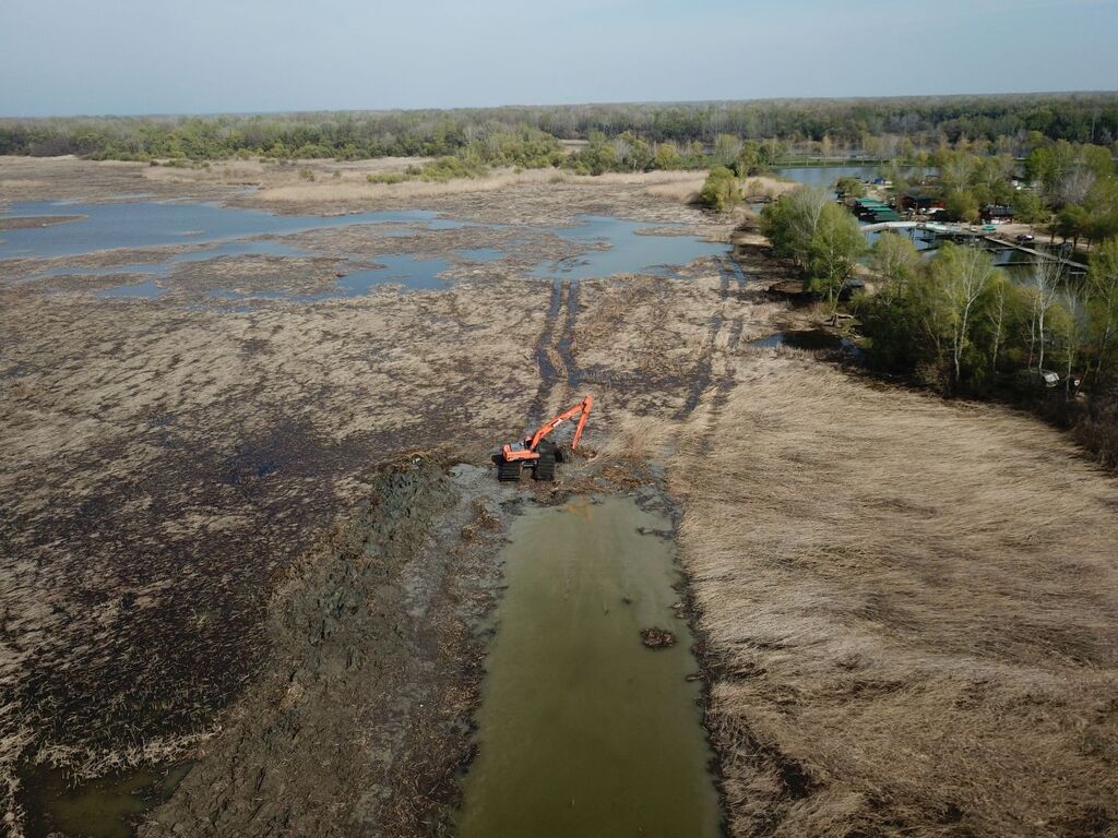 VIII. számú öblítő csatorna kotrása