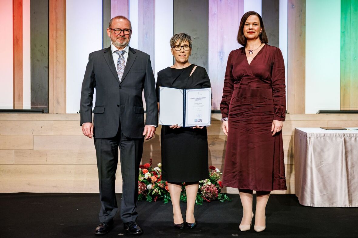 Fazekas Helga Energiaügyi Minisztérium Díjátadó