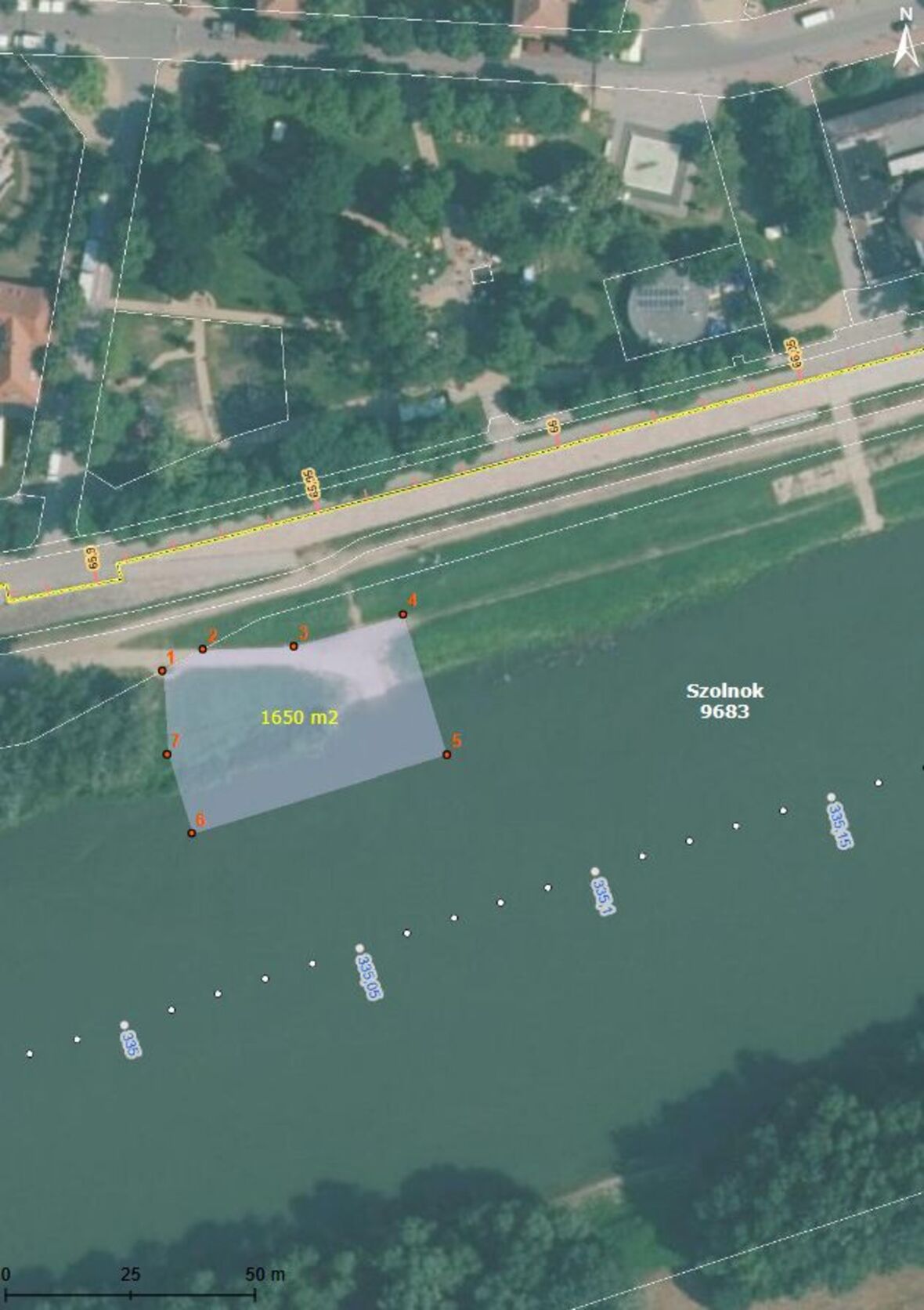 Szolnok belterületi sólya pálya térkép melléklet